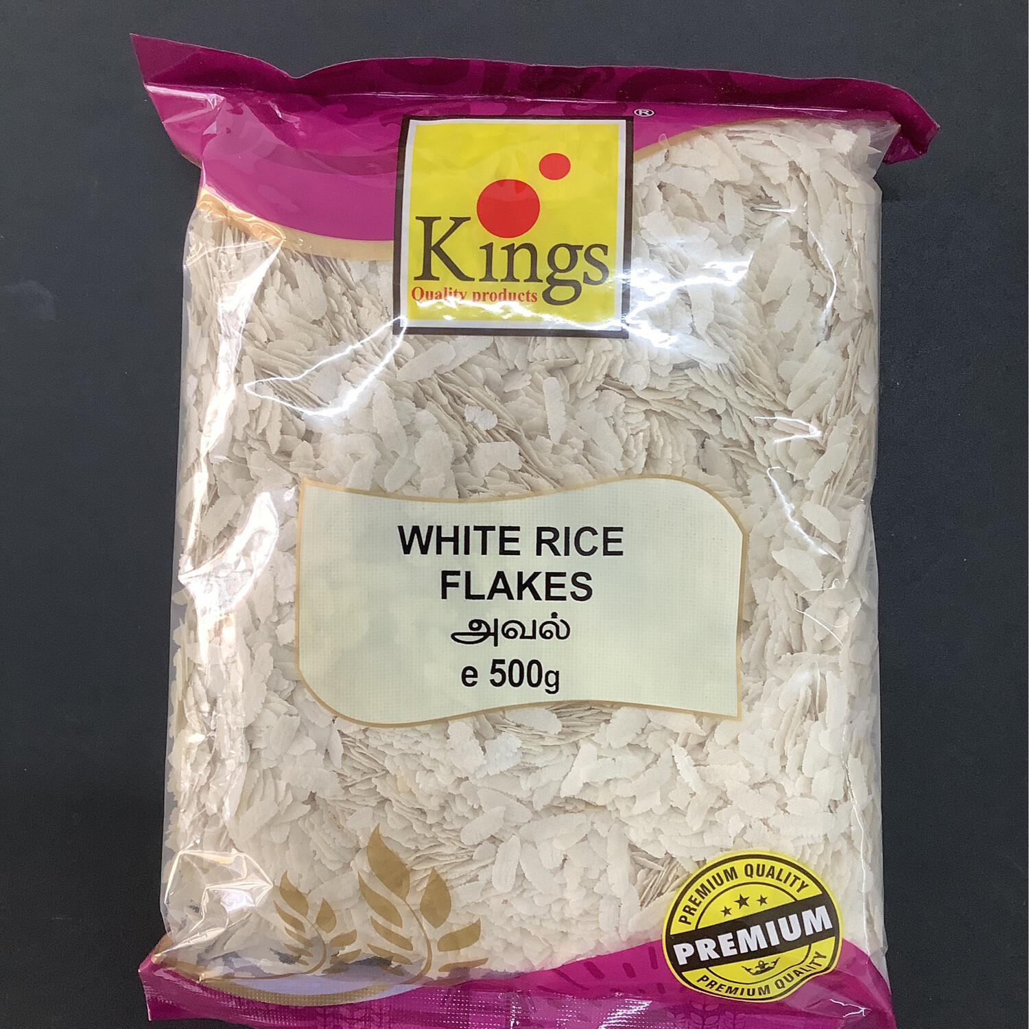 Kings White Rice Flakes 500g