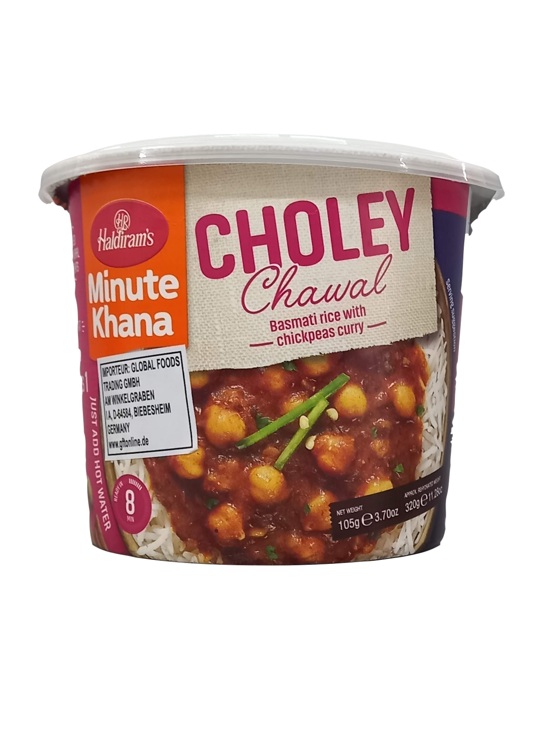 Haldirams Minute Khana Choley Chawal 105g
