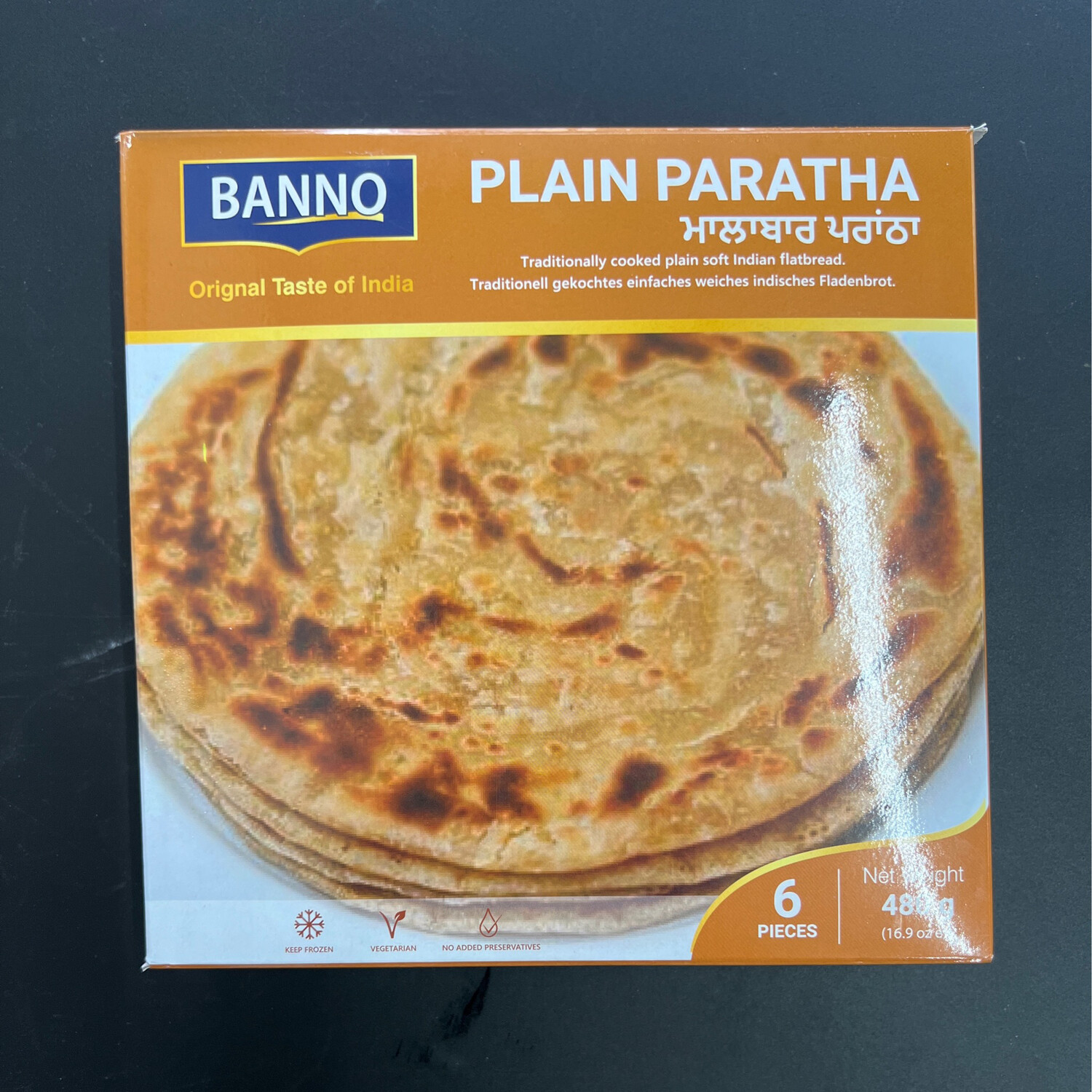 Banno Plain Paratha 6pcs 480g