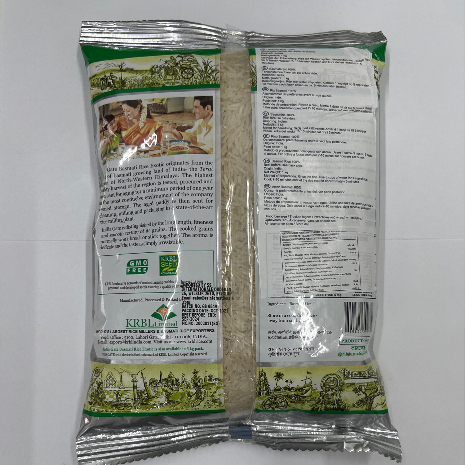 India Gate Basmati Rice Exotic 1kg