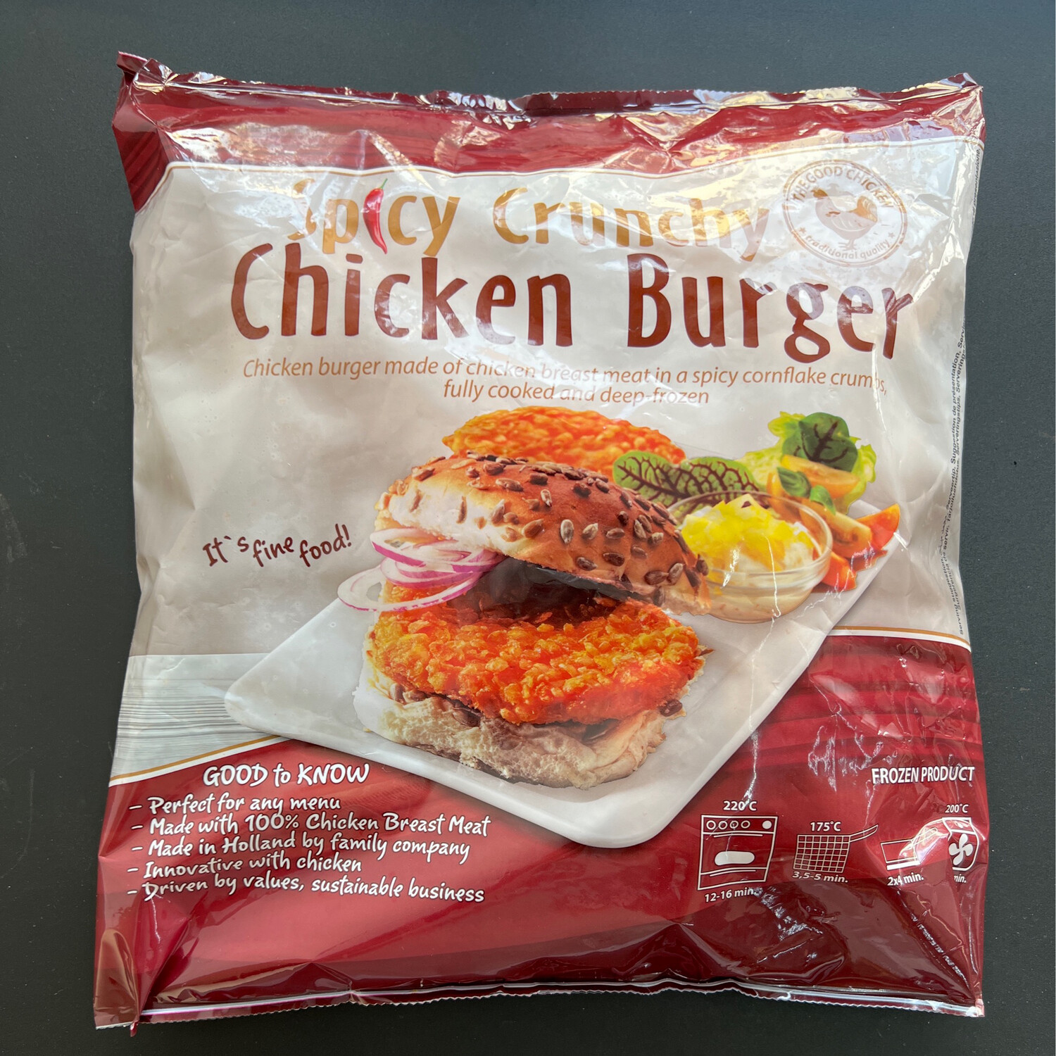 Elburg Spicy Crunchy Ch Burger 1kg