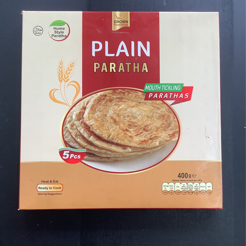 Crown Frozen Food Plain Paratha 400g Crown Frozen Food Plain Paratha 400g