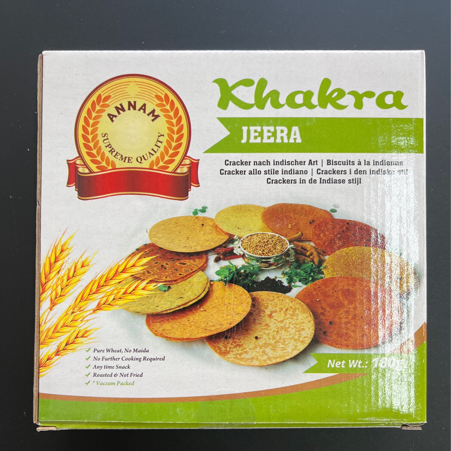 Annam Khakra (Jeera) 180g
