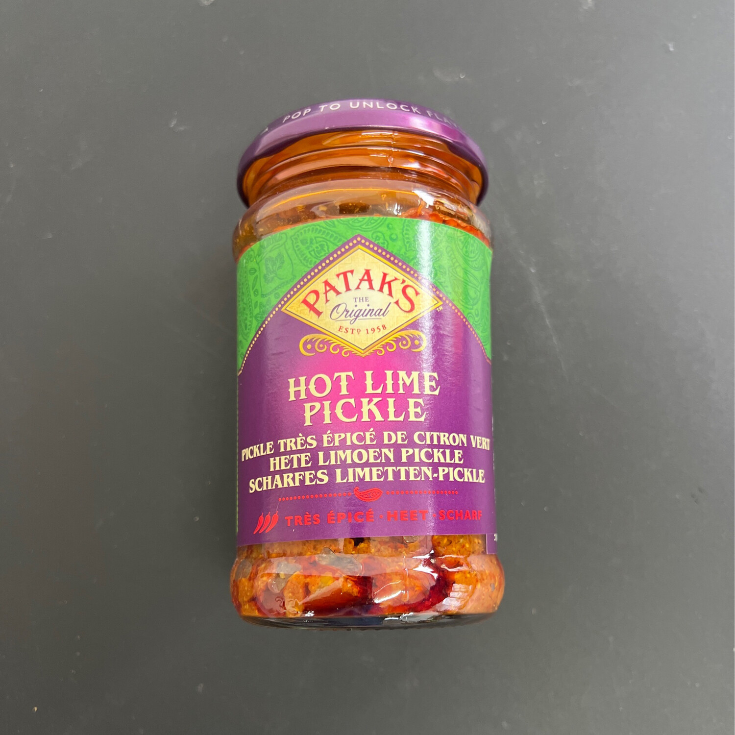 Patak‘s Hot Lime Pickle (spicy) 300g