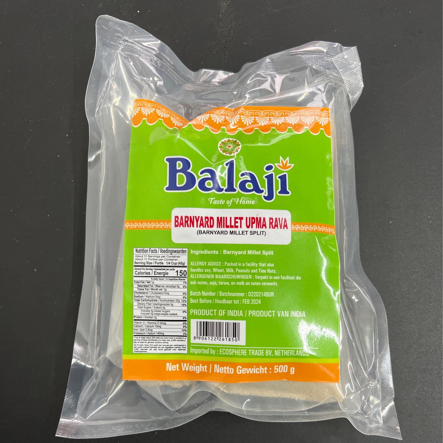 Balaji Barnyard Millet Upma Rava 500g