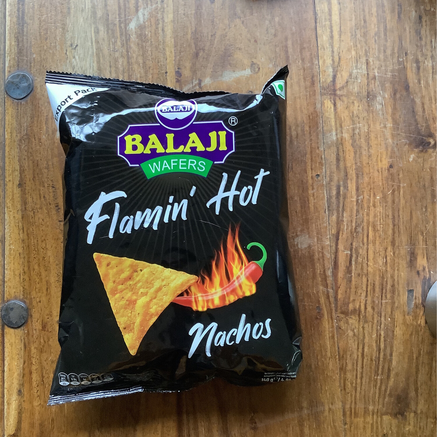 Balaji flamin hot nachos 140g