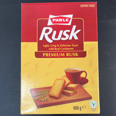 Parle Premium Rusk - Light, Crisp & Delicious Toast with real Cardamom 600g