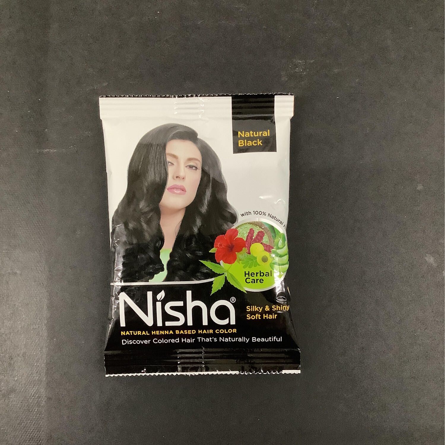Nisha Natural Henna based hair color Natural black 10g