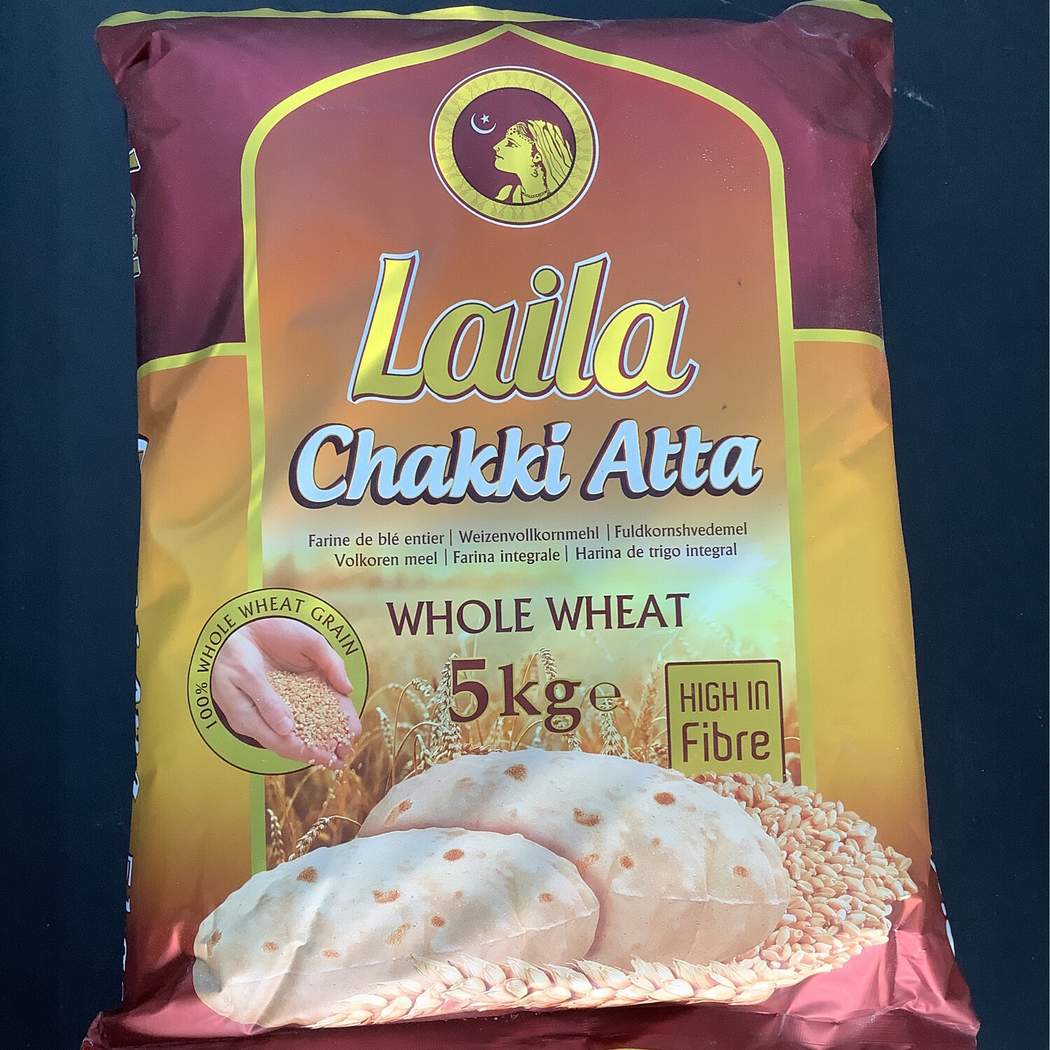 Laila chakki atta whole wheat 5kg