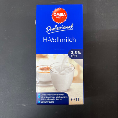 Omira Professional H-Vollmilch 3,5 Fett 1L