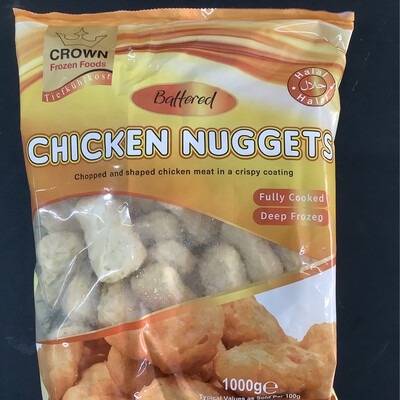 Crown Battered Chicken Nuggets 1kg