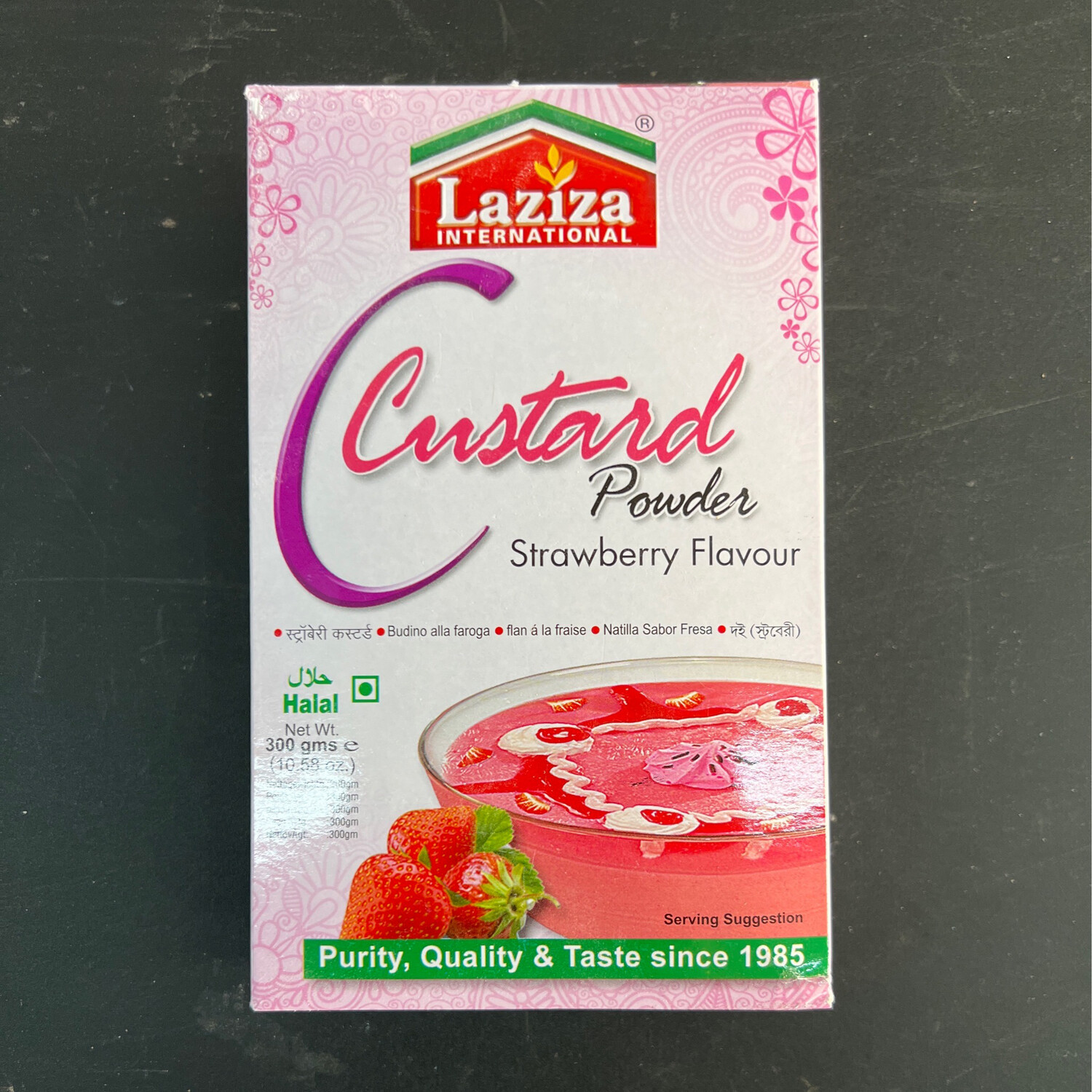 Laziza Castard Powder Strawberry Flavour 309g