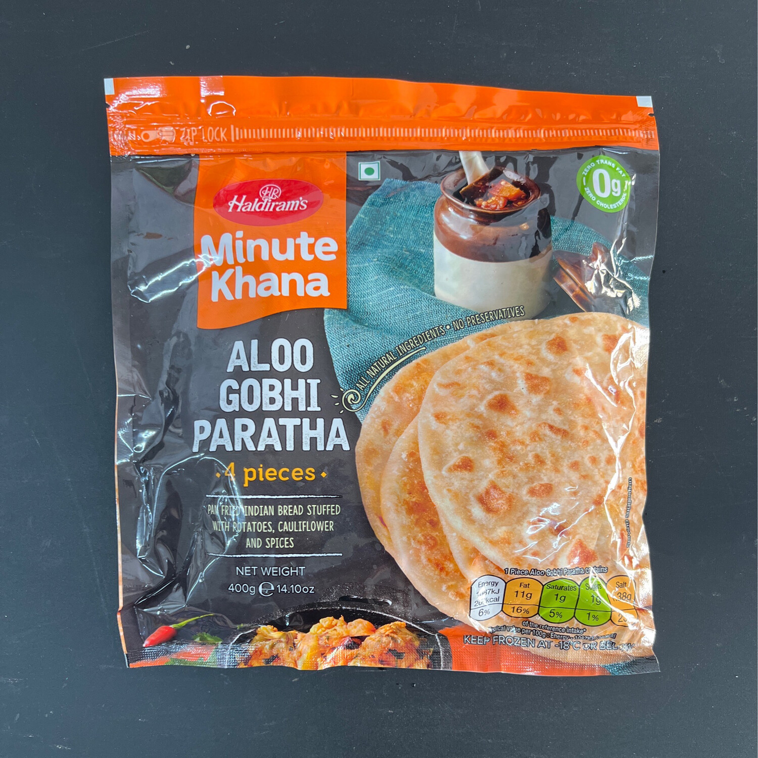 Haldiram Minute Khana Aloo Gobhi Paratha 4pcs