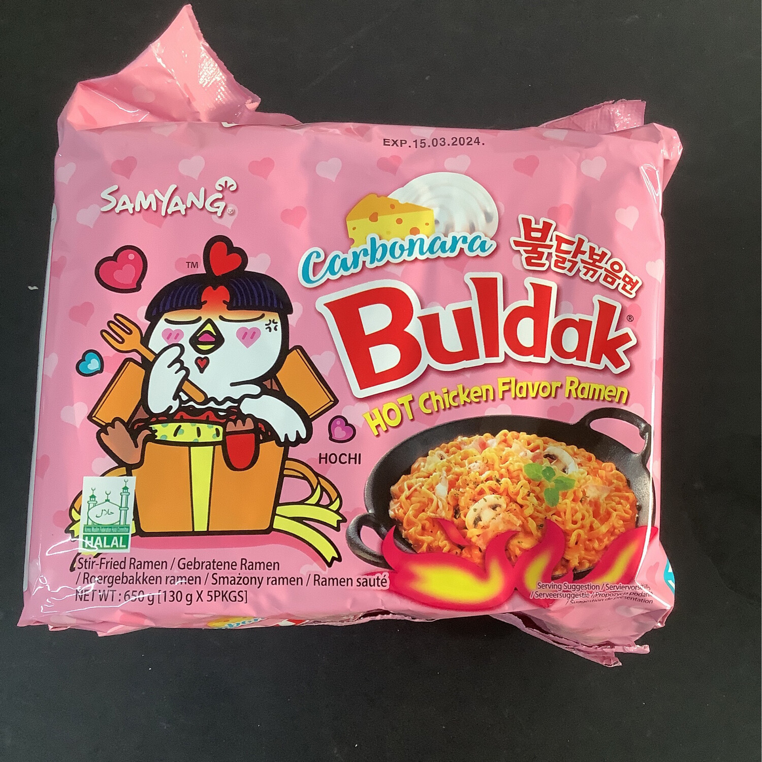Samyang Carbonara buldak hot chicken flavor ramen