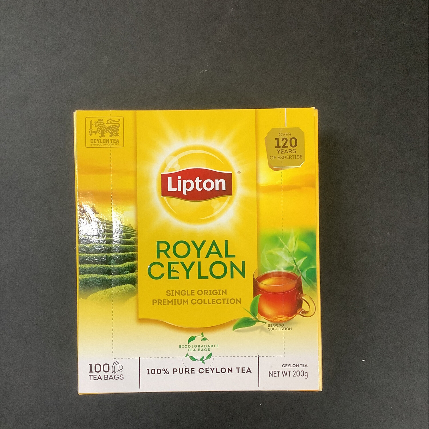 Lipton Royal Ceylon 100 Tea Bags - 200g
