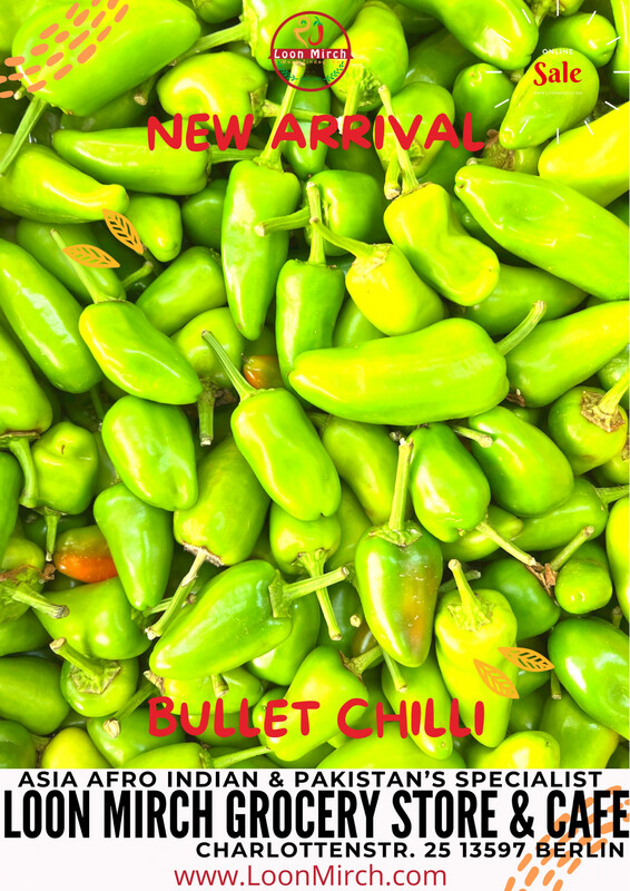 LM Fresh Vegetable Green Bullet Chilli Spicy 250g LM Fresh Vegetable Green Bullet Chilli Spicy 250g