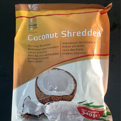 Crown coconut shredded 340 gm