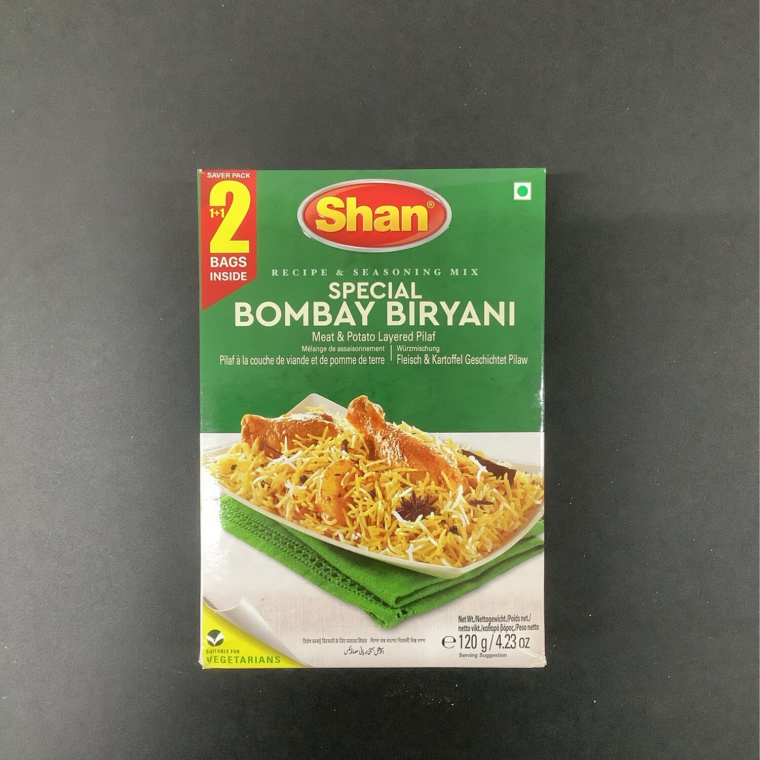 Shan special bombay biryani 2 bags 120g