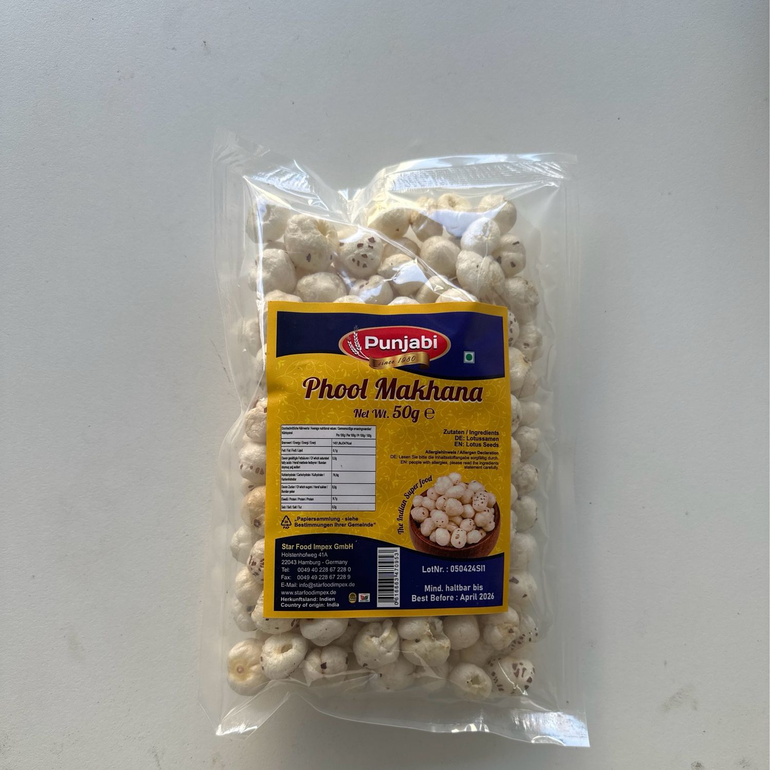 Punjabi Phool Makhana 50g