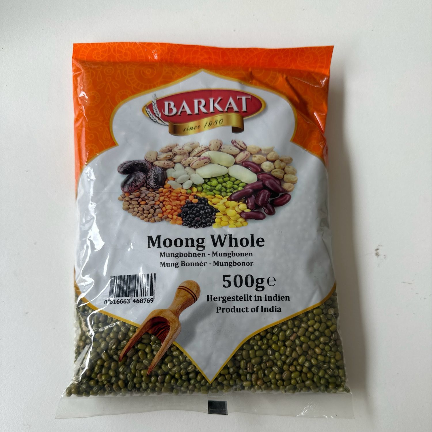Barkat Moong Whole 500g