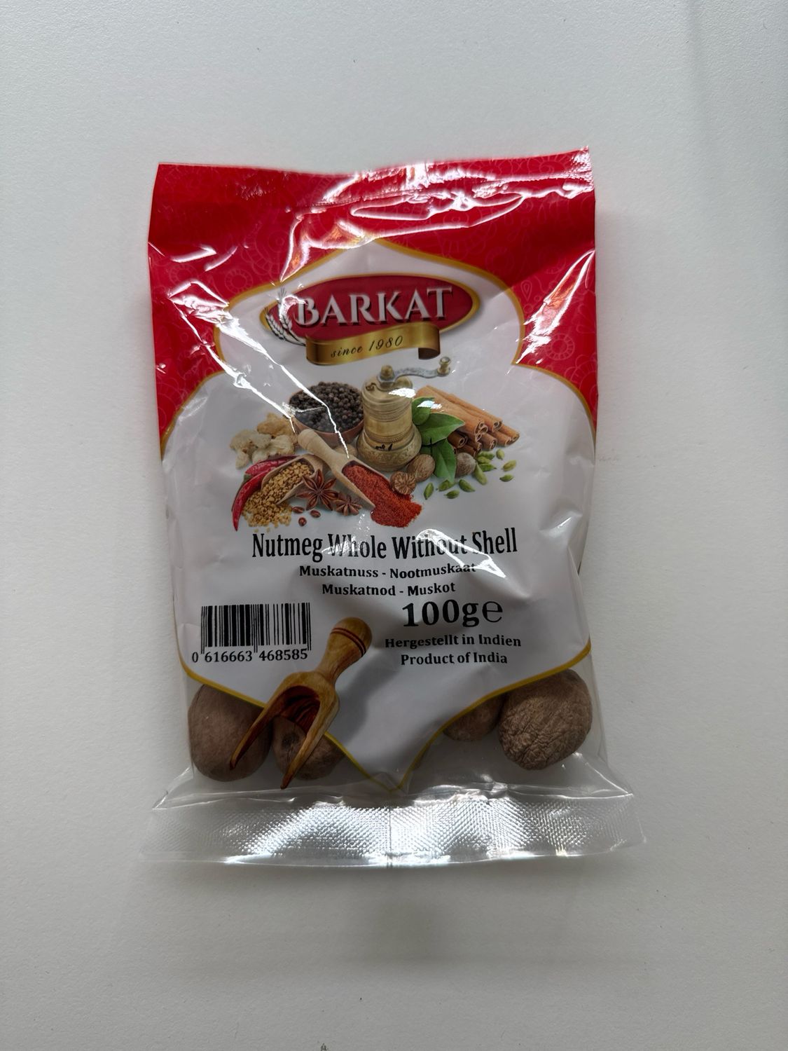 Barkat Nutmeg Whole 100g