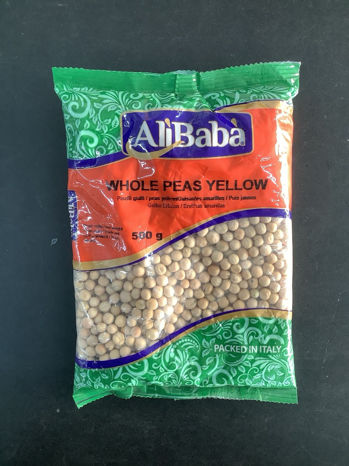 Ali baba whole peas yellow 500g