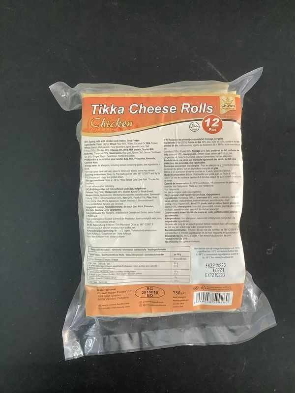 Crown chicken tikka cheese rolls 12pcs Crown chicken tikka cheese rolls 12pcs
