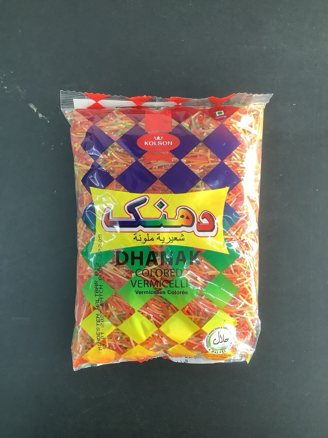 Kolson dhanak colored vermicelli 400g