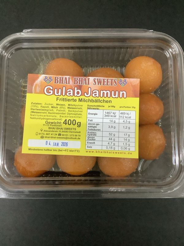 Bhai Bhai Sweets Gulab Jamun 400g