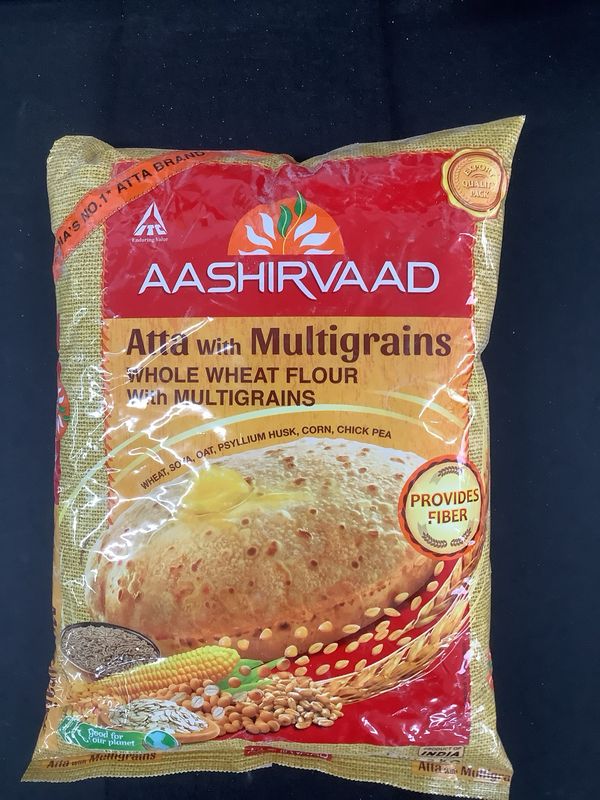Aashirvaad - Multigrain Atta Flour Mix (Mehrkorn-Weizenmehl) - 5kg