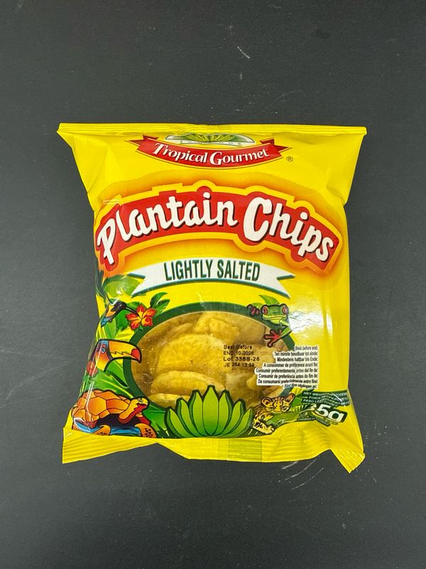 Tropical Gourmet Plantain Chips Lightly Salted 85g