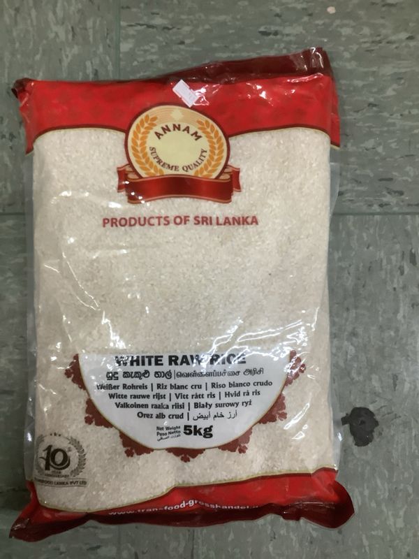 Annam white raw rice 5kg