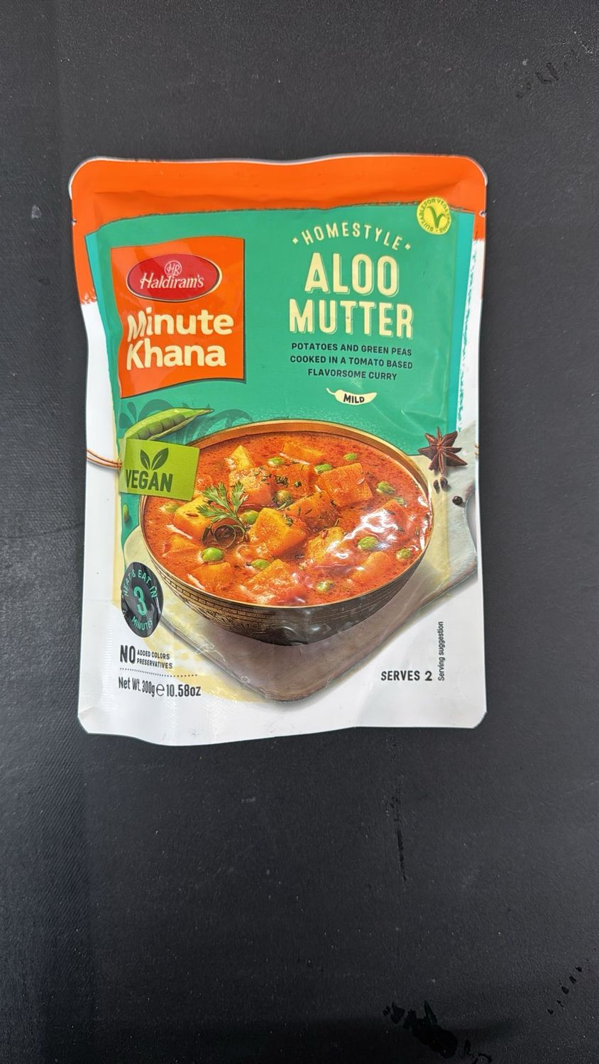 Haldirams Minute Khana Aloo Mutter 300g