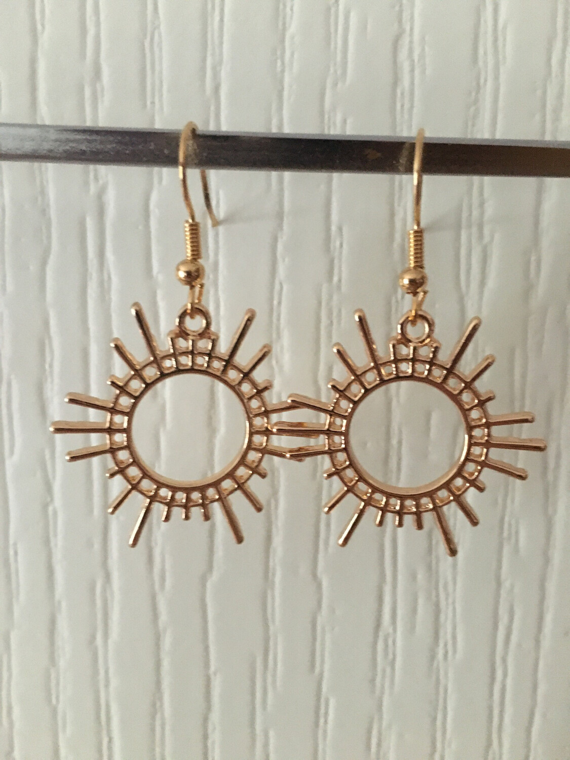 Gold Sun Earrings