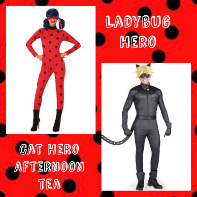 Ladybug & Cat Hero Afternoon Tea Sat 5th February At 4pm £10 Deposit 