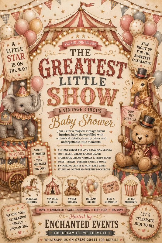 The Greatest Little Show Baby Shower