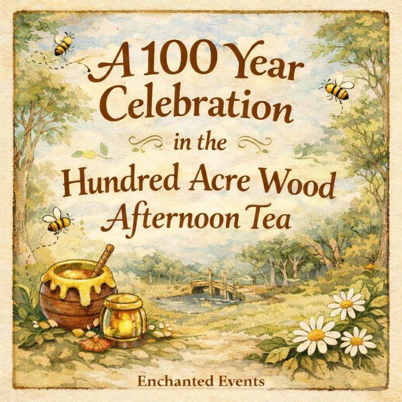 100 Years Winnie Pooh In 100 Acre Woods Afternoon Tea Sat 16th May At 12.00