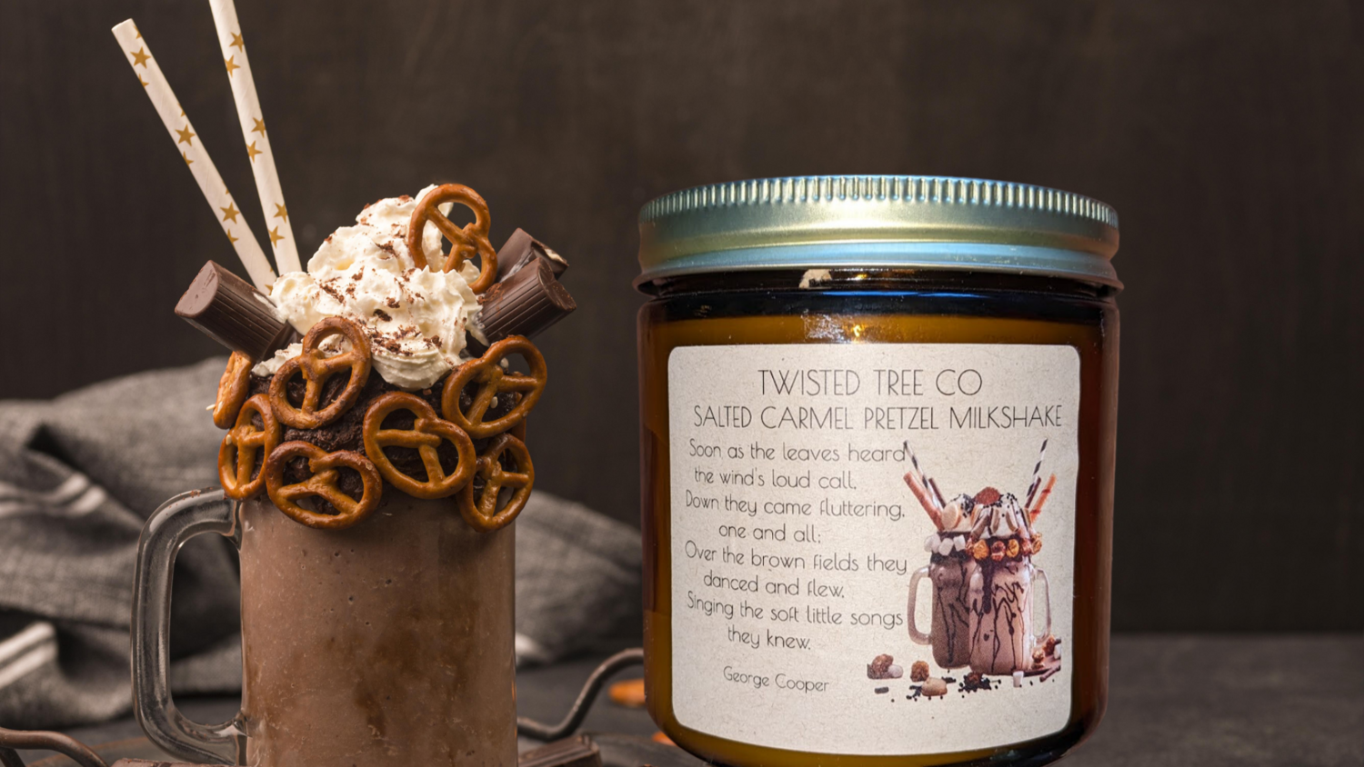 CARMEL PRETZEL MILKSHAKE