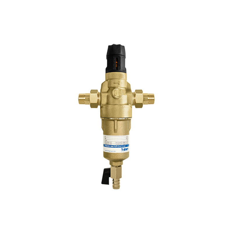 Фильтр механической очистки горячей воды Protector mini H/R HWS, с редуктором давления, 1/2