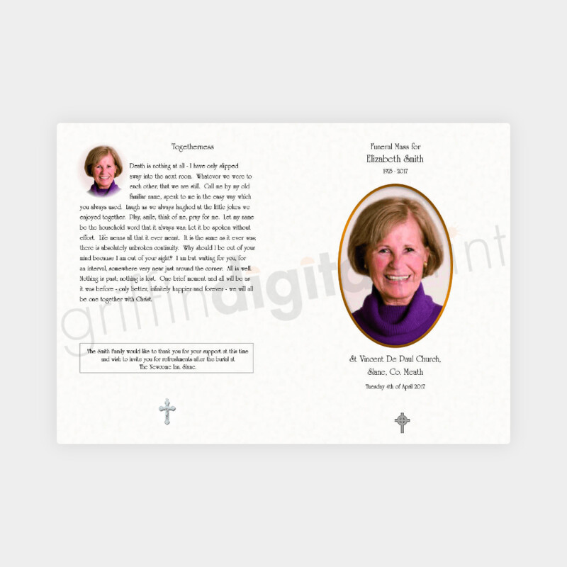 Funeral Mass Booklet Covers