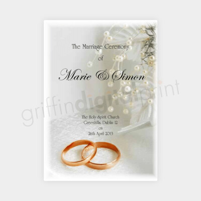 Wedding Booklet Covers - Assorted Designs
