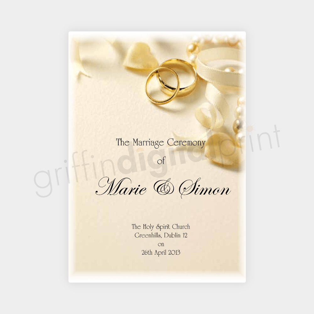 Wedding Booklet Covers - Assorted Designs