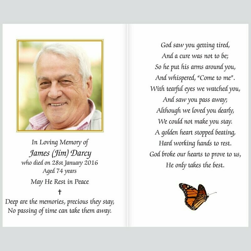 In Memoriam Cards - Assorted Designs