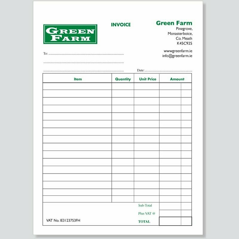 Invoice Books - Assorted Sizes & types