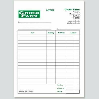 Invoice Books - Assorted Sizes & types