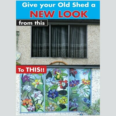 Window Graphics for Garden Sheds