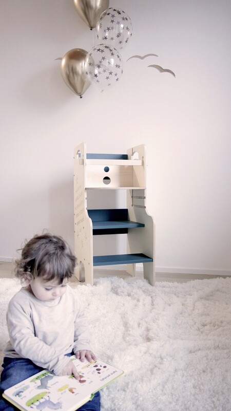 Andromeda. Learning Tower con seggiola regolabile