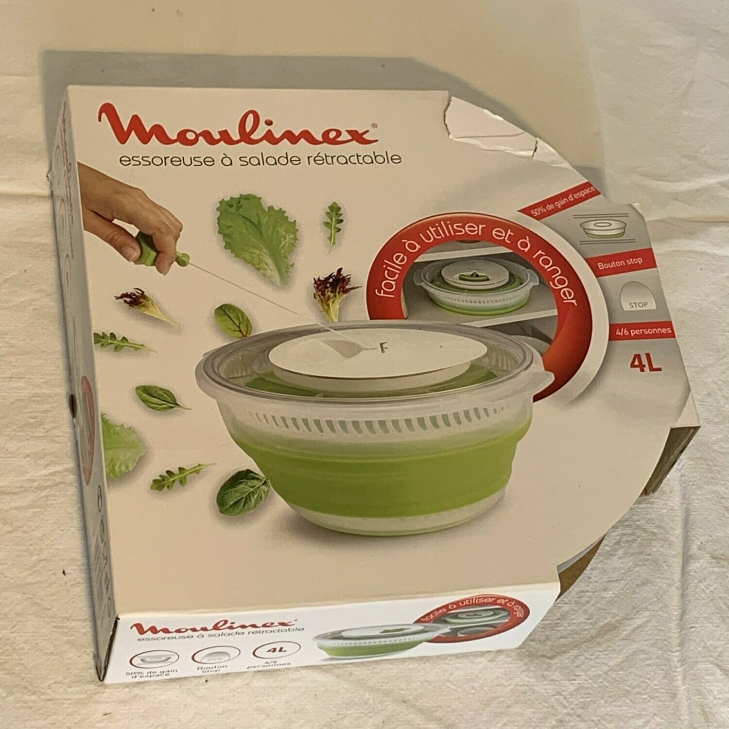 Vaisselle- Essoreuse salade rétractable Moulinex