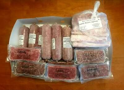 20 Mixed Raw Meat packs Plus and Lamb Spines 20 Mixed Raw Meat packs Plus and Lamb Spines