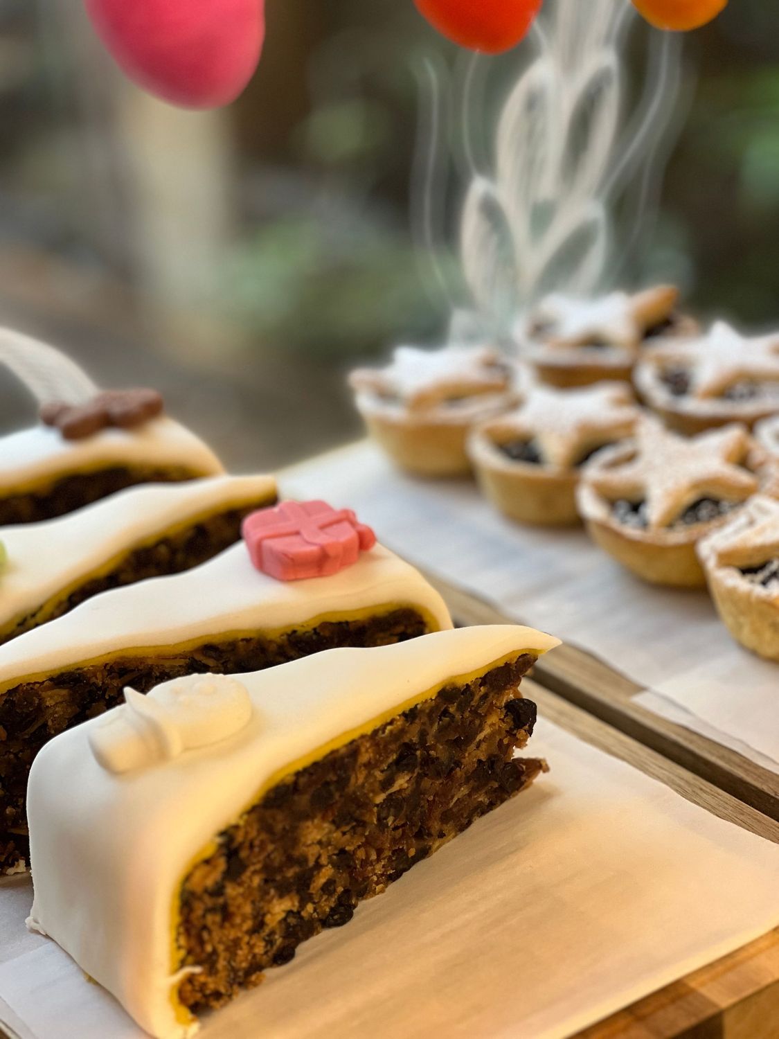 Christmas Cake Slice